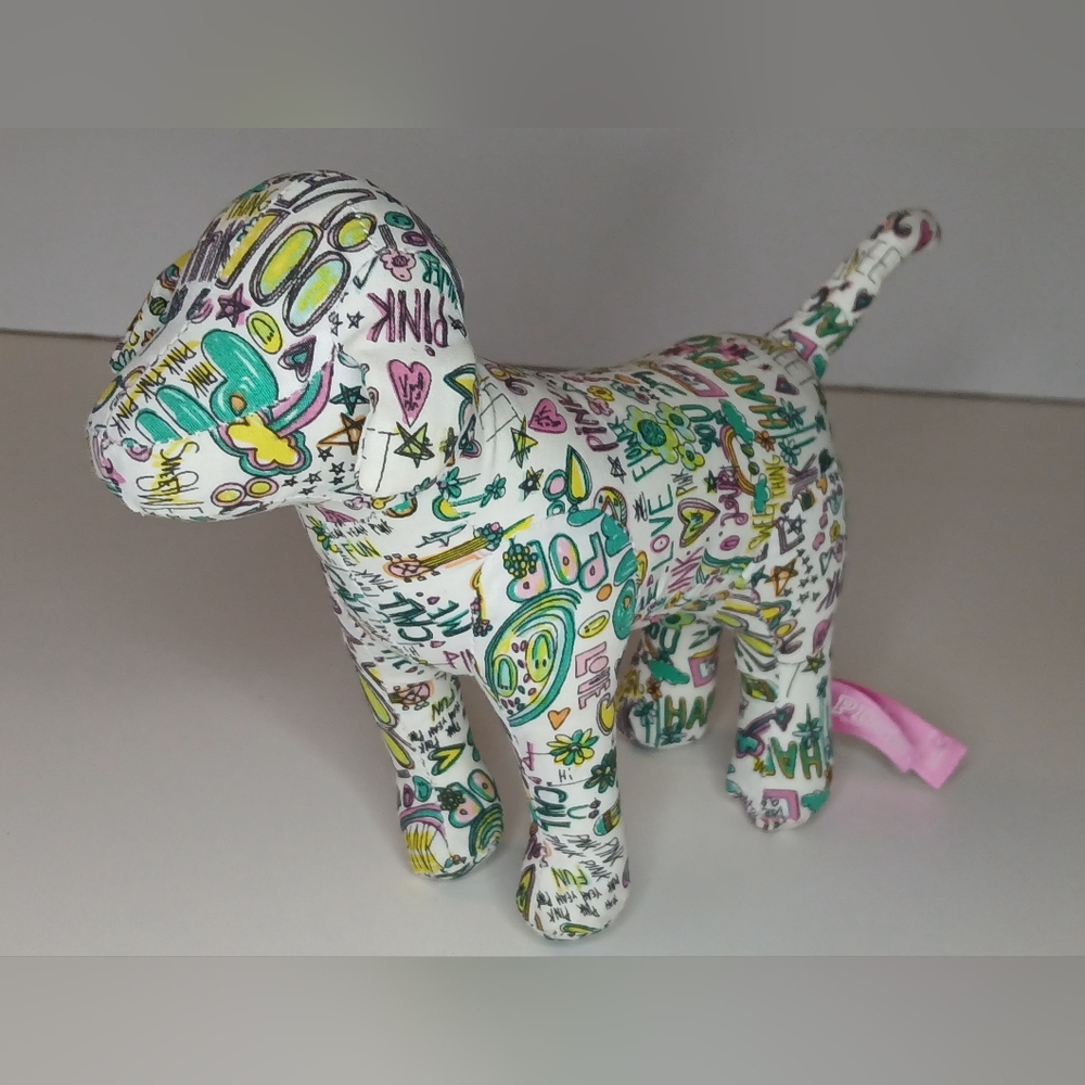 PINK Victoria's Secret Graffiti Print Dog